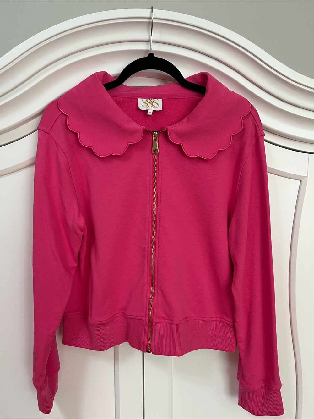 SSYS The Lucy Lightweight Full Zip In Dark Pink size M - Picture 3 of 7